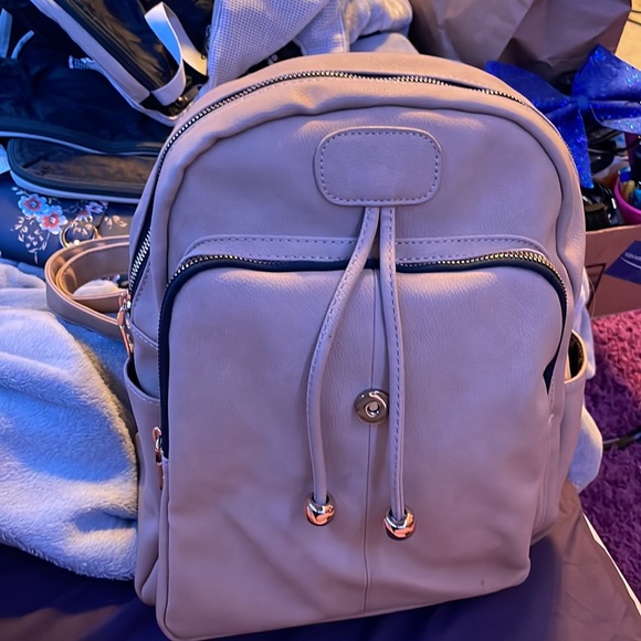 Small Tan Backpack - Picture 2 of 6